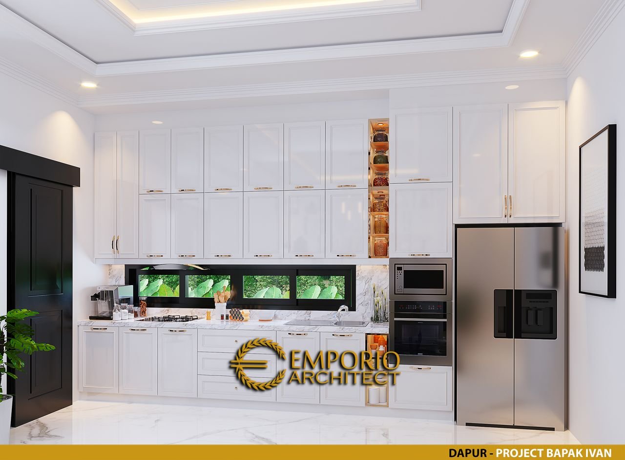 Desain Dapur Interior Rumah Klasik 2 Lantai Bapak Ivan Di Solo