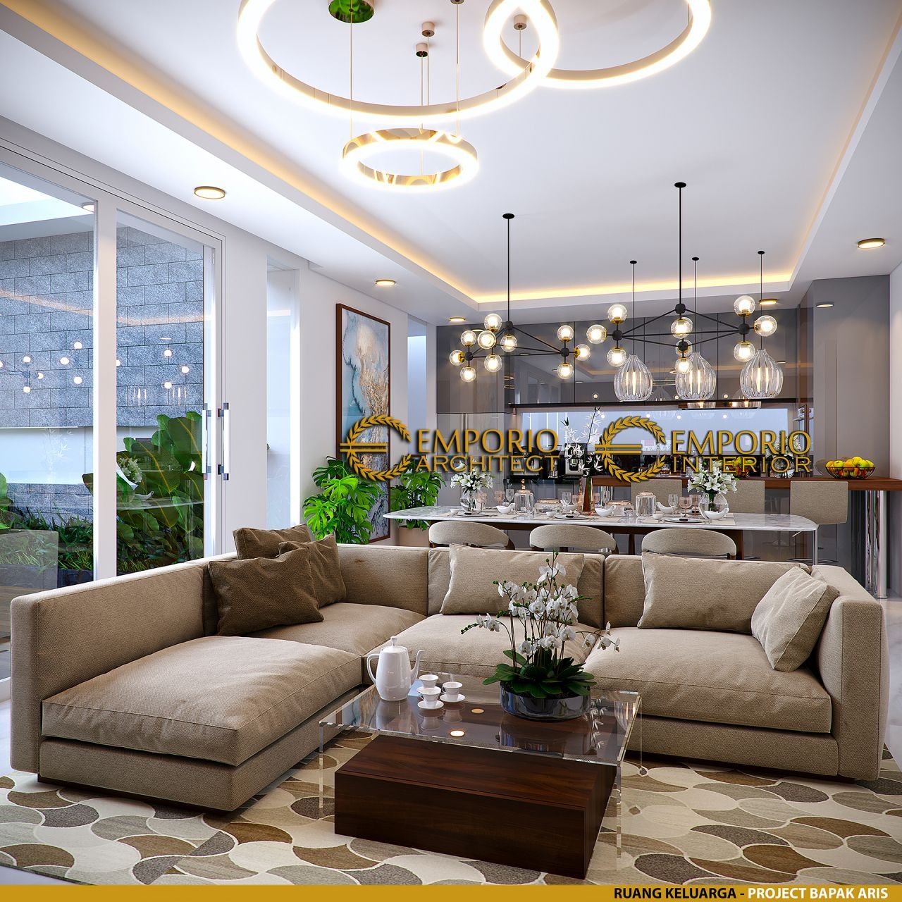 Desain Interior Rumah Modern 2 5 Lantai Bapak Aris Di Bandung Jawa