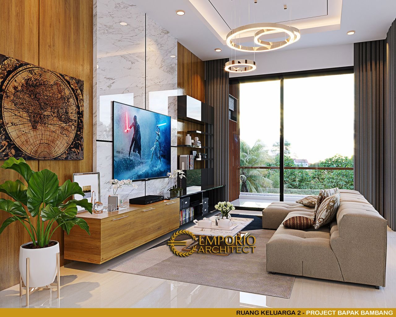 Desain Interior Rumah Modern Lantai Bapak Bambang Di Bsd Tangerang