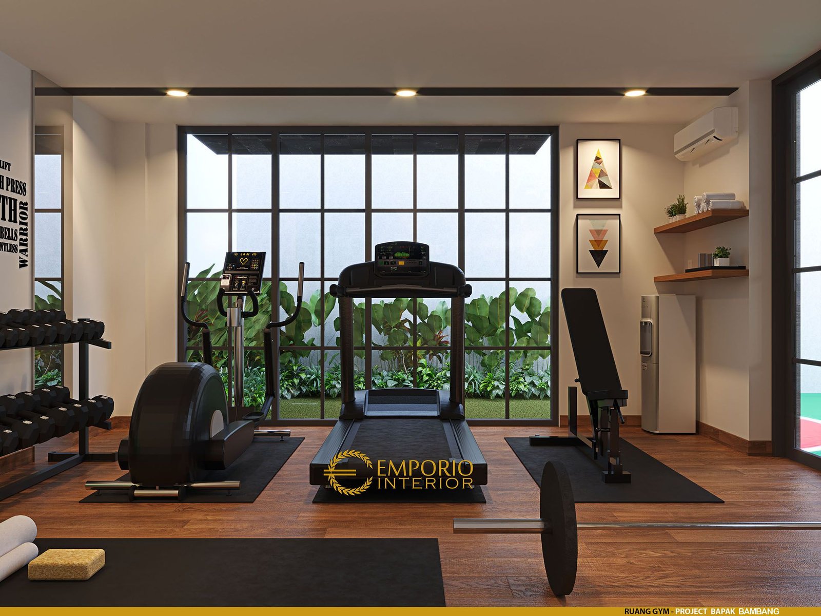 Desain Ruang Gym Interior Rumah Bapak Bambang di Jakarta #7040