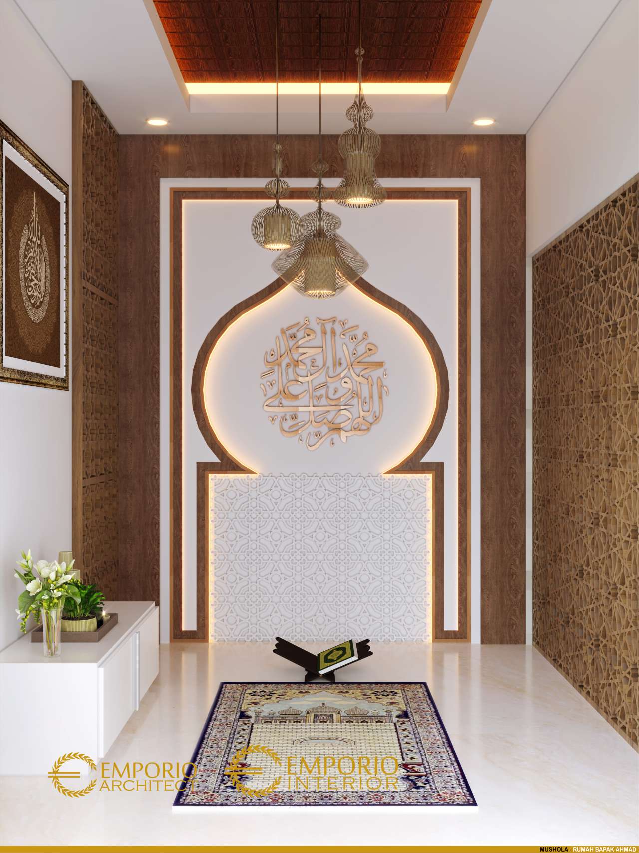 15 Desain Interior Musholla Pada Rumah Berkonsep Islami Part 1