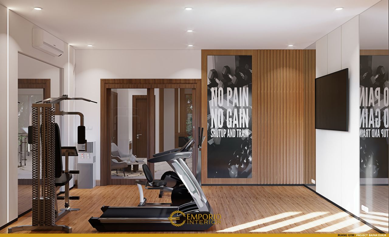 Desain Ruang Gym Interior Rumah Bapak Djaja Di Surabaya