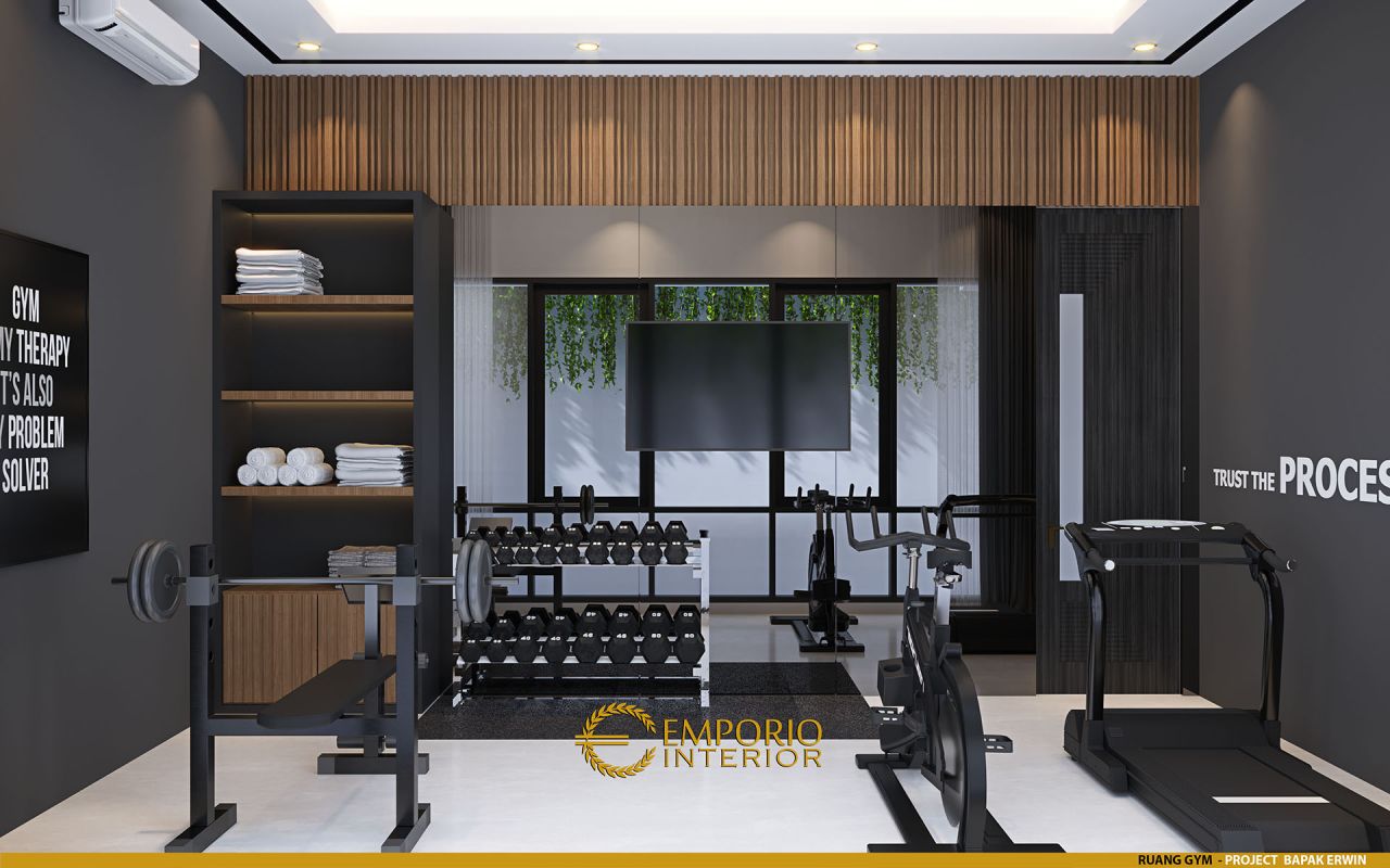 Desain Ruang Gym Interior Rumah Bapak Erwin Di Makassar