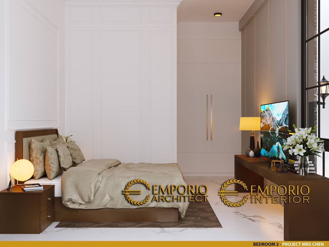 View Detail Desain Kamar Tidur Interior Rumah Classic Modern 2.5 ... Interior Project