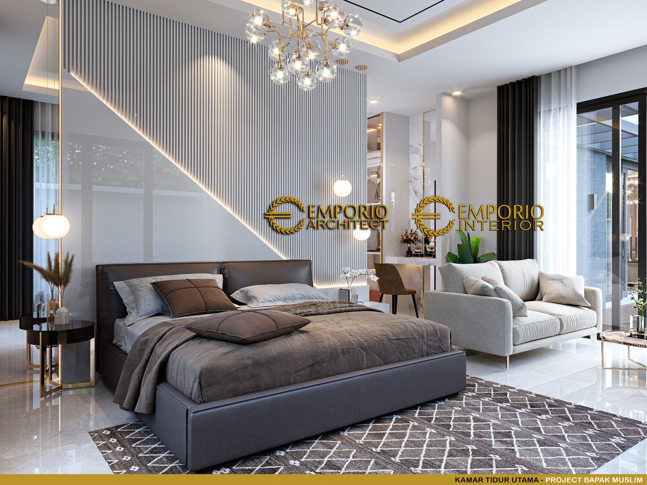 Desain Kamar Tidur Interior Rumah Modern 1 Lantai Bapak Muslim Di Sumatera Selatan 6924