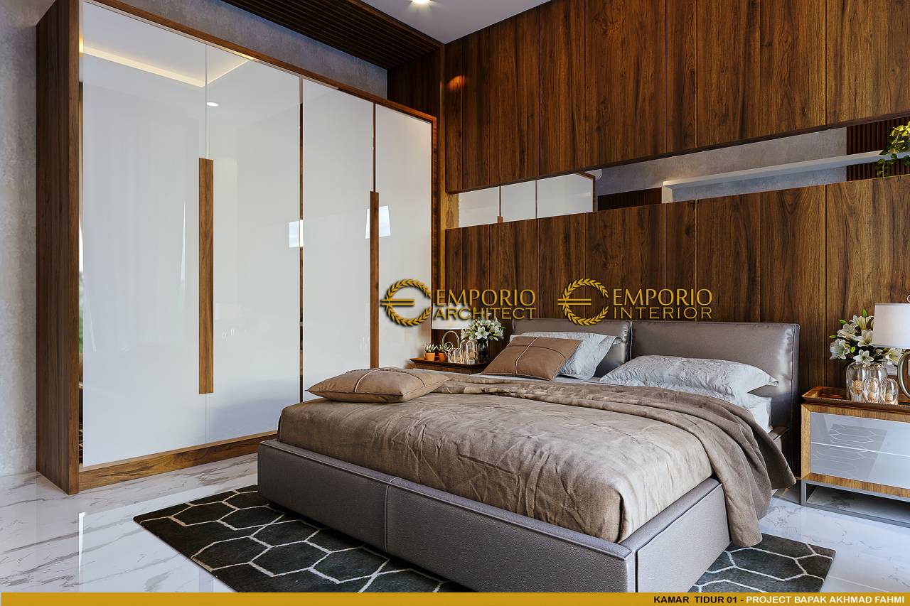 Desain Kamar Tidur Interior Rumah Modern 2 Lantai Bapak Akhmad Fahmi di ...