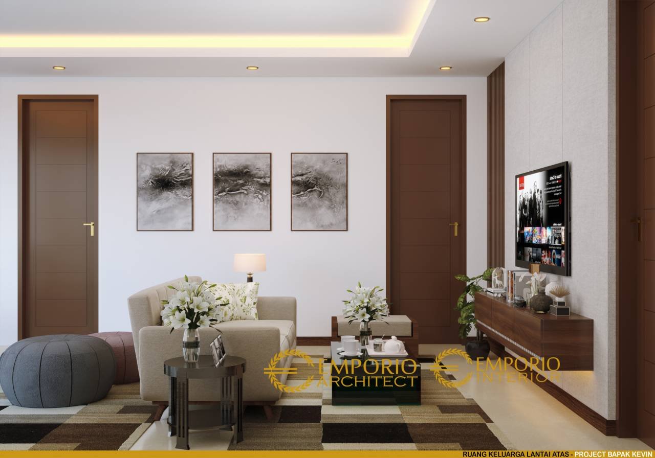  Desain  Ruang  Keluarga Interior Rumah Modern 2 Lantai Bapak 