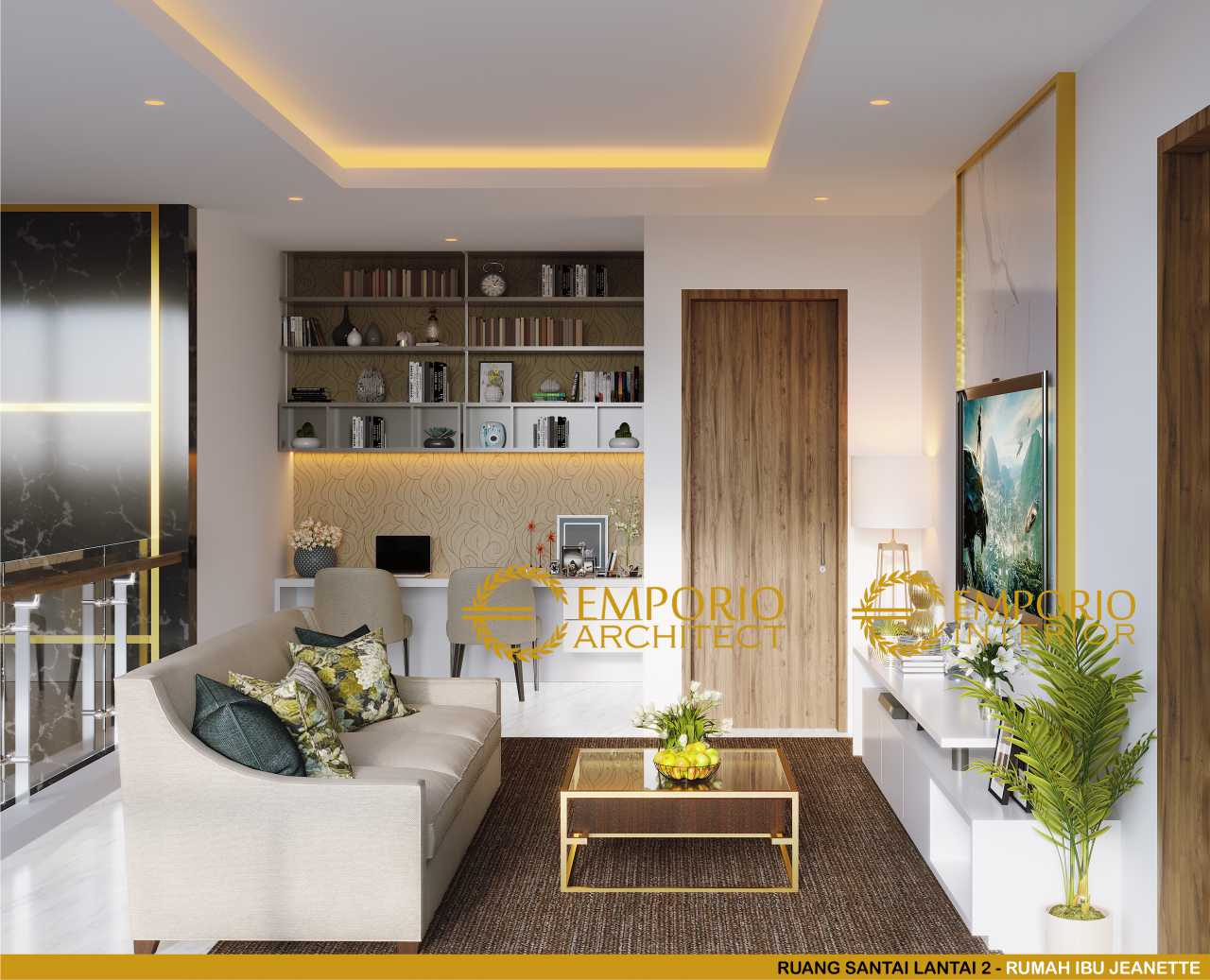 Desain Interior Rumah Modern 2 Lantai Ibu Jeanette Di ...