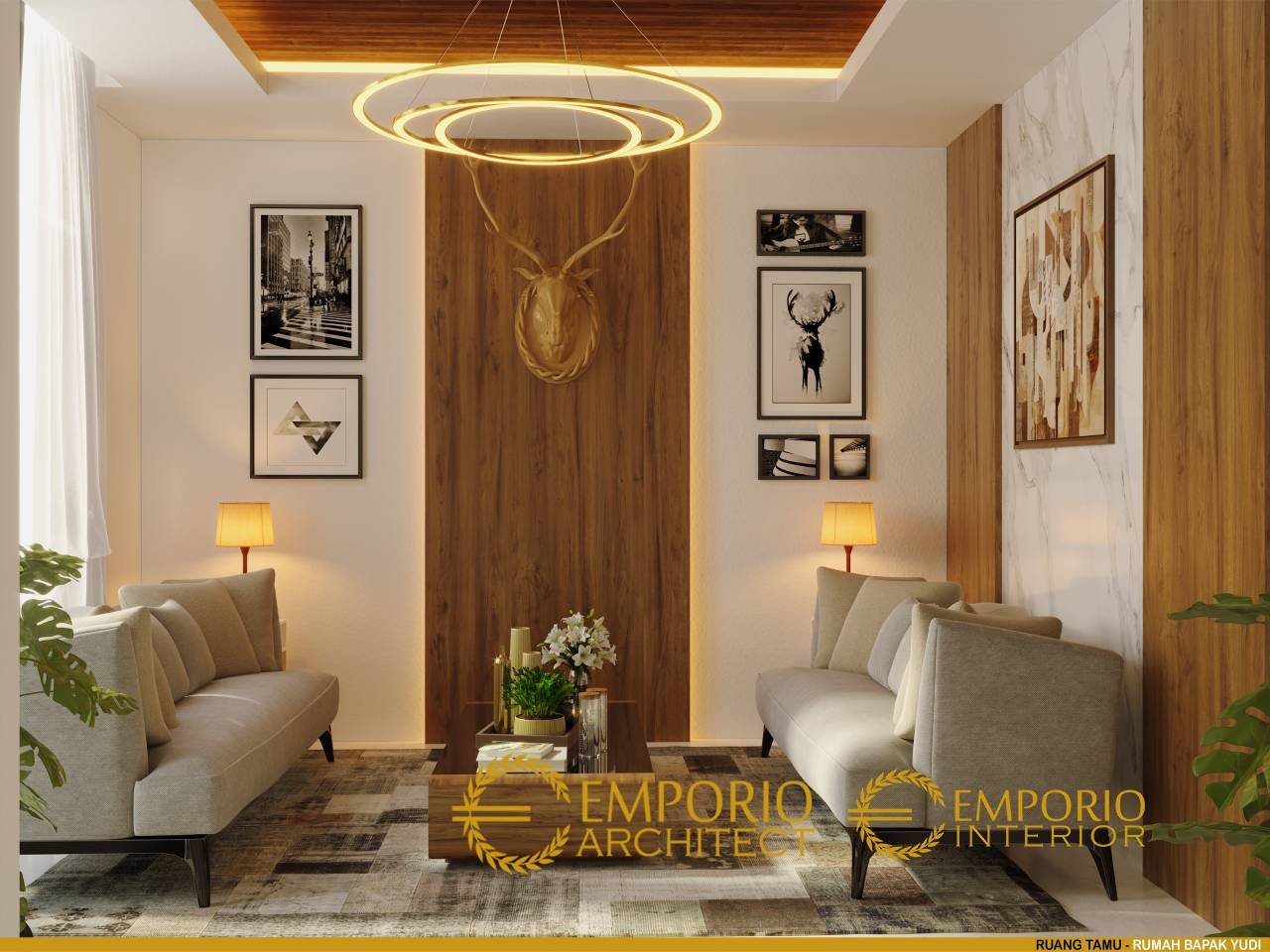 Lihat 15 Ide Desain Interior Ruang Tamu Modern Pada Rumah  